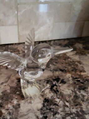 Vintage Princess House Crystal Hummingbird Figurine-1990s